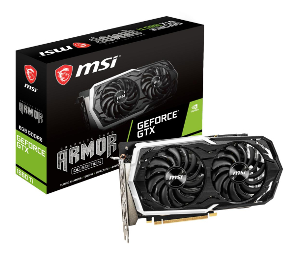MSI GeForce GTX 1660 Ti Armor OC 6GB GDDR6 - 480235 - zdjęcie